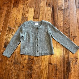 Nic + Zoe L ladies Sage green sweater